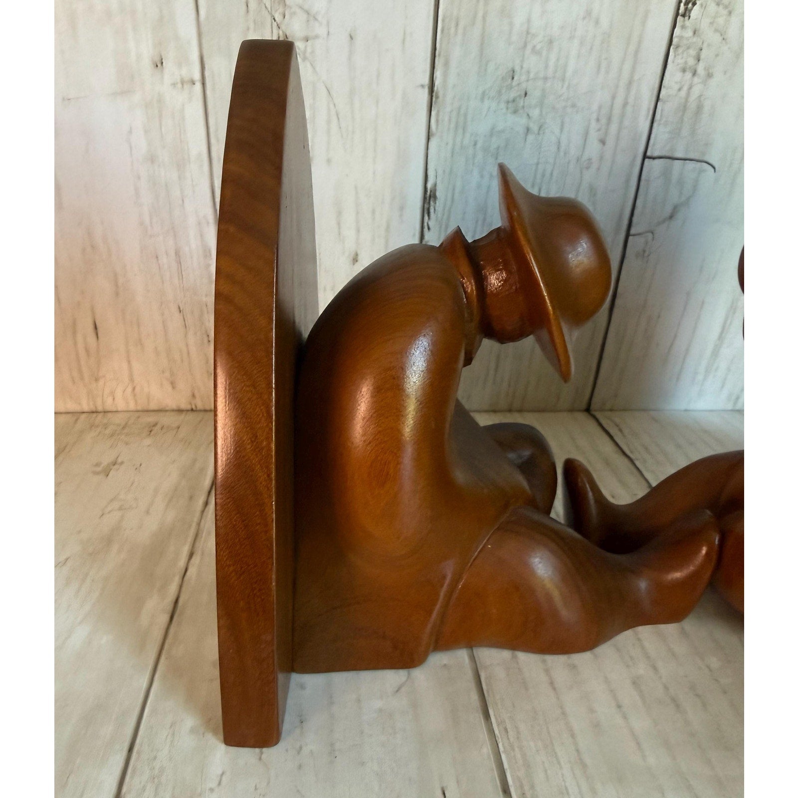 Hand Carved Siesta Bookends
