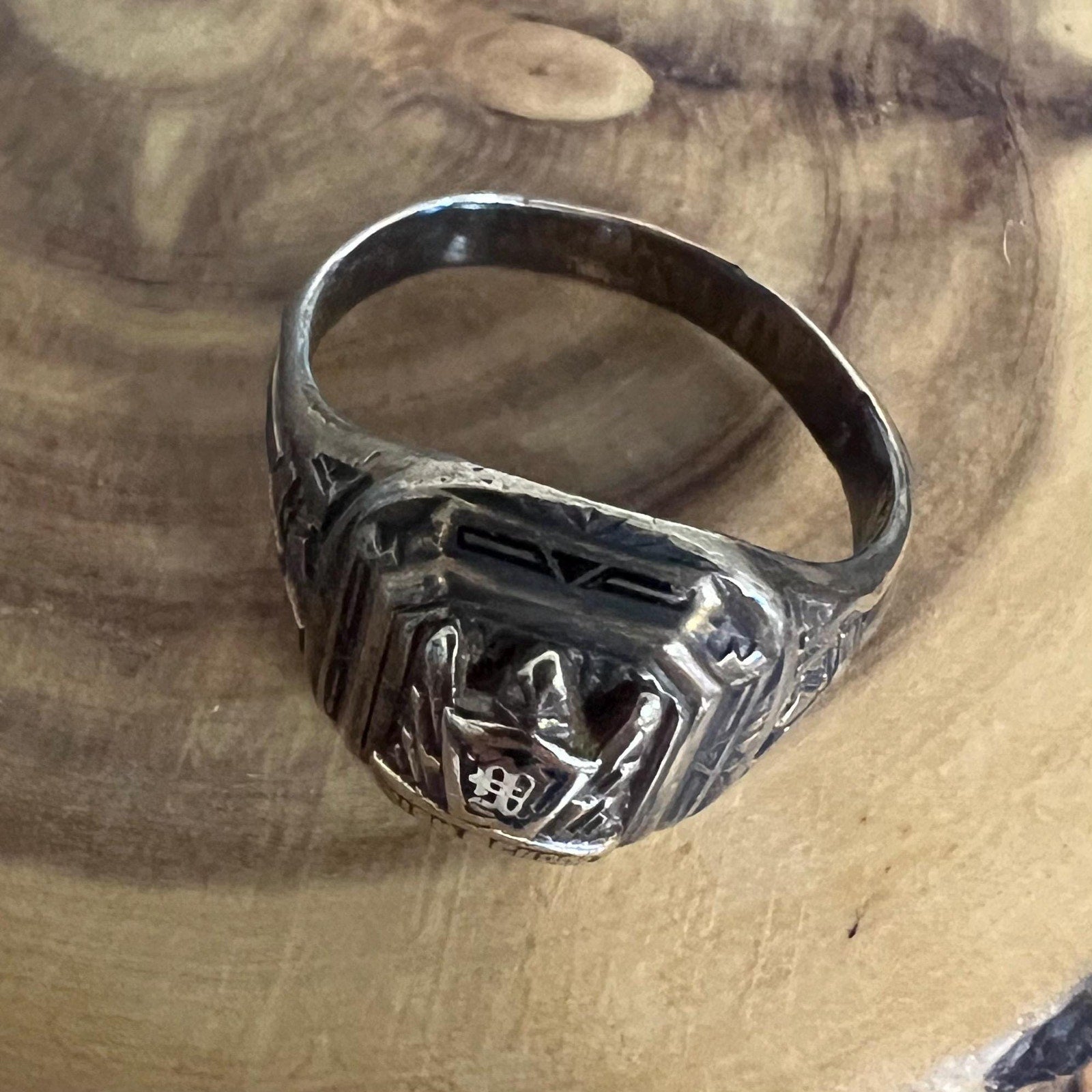 1934 Herff Jones 10k and Sterling Class Ring Size 7.5