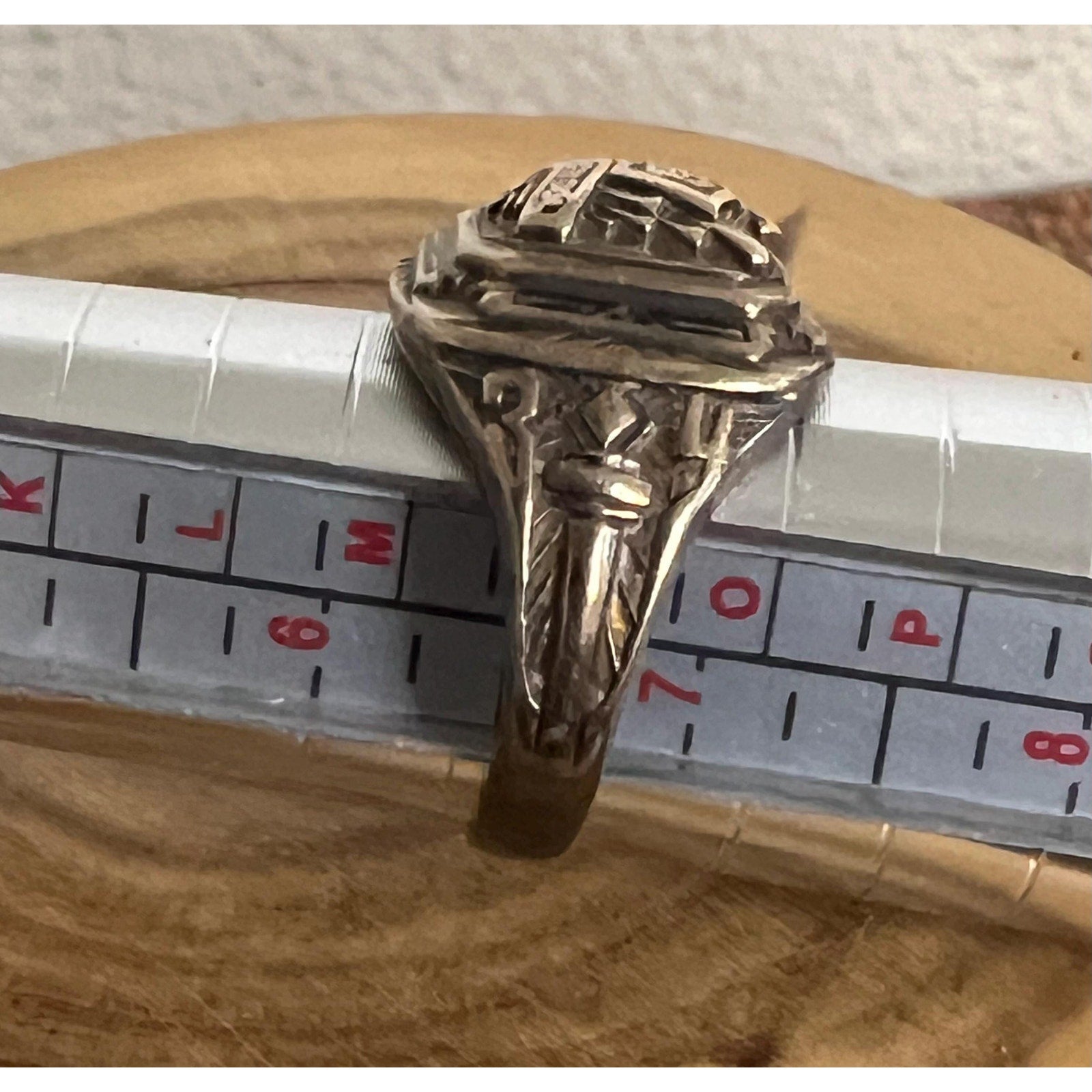 1934 Herff Jones 10k and Sterling Class Ring Size 7.5