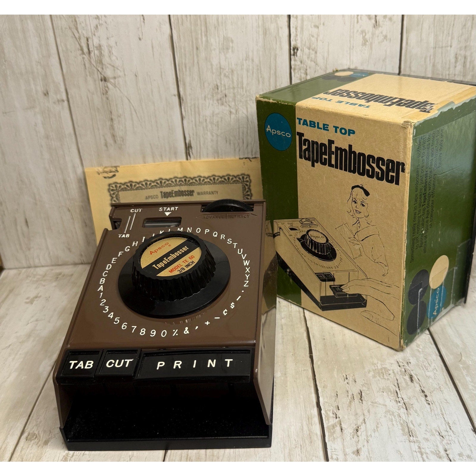 Apsco Table Top Tape Embosser Model TE-60