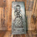 Deutsches Brotmuseum Pewter Bread Mold with Woman Design