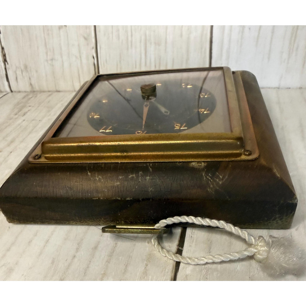 Lufft Wall Hanging Barometer Untested Wood & Copper Made in Germany