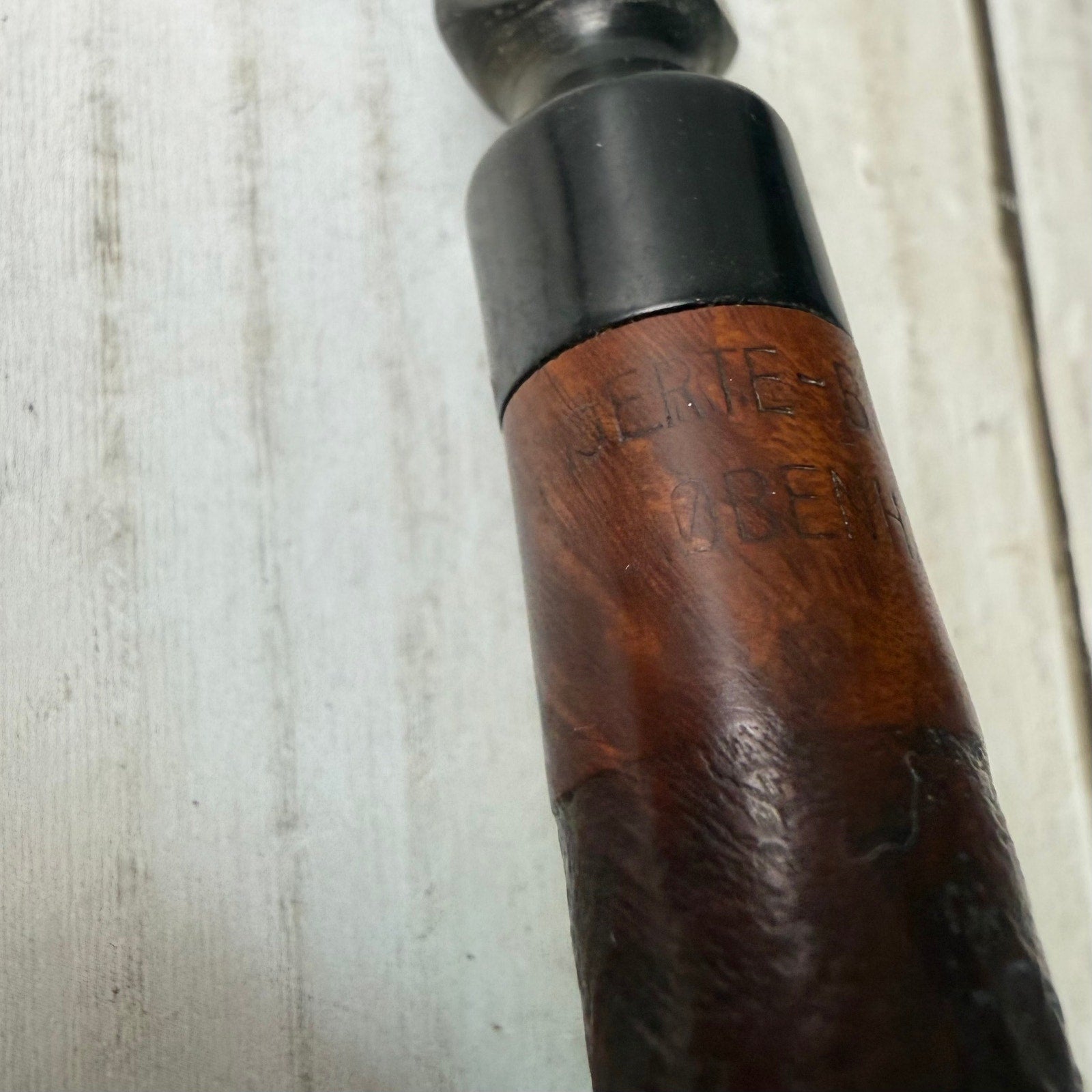 Rusticated Hjerte-Brier (Heart-Briar) Tobacco Pipe