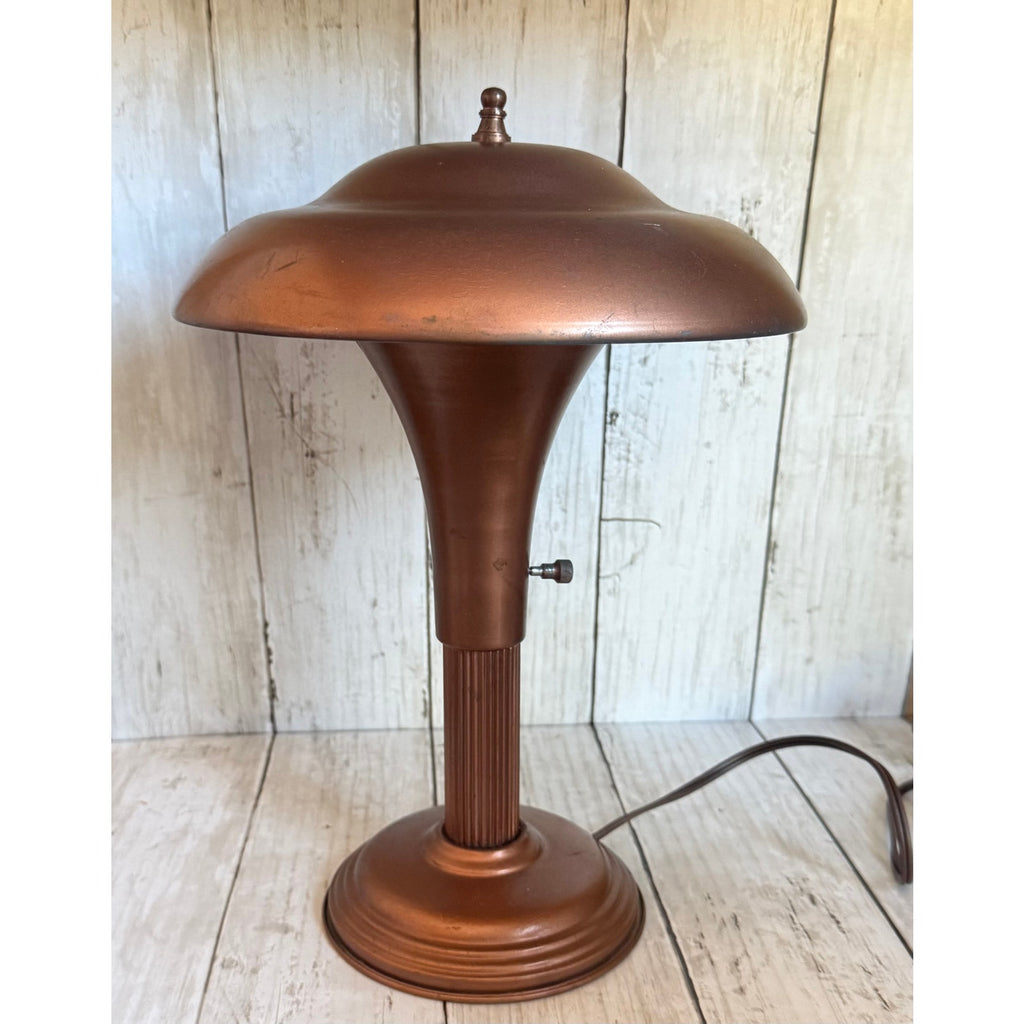 1930s Art Deco Mushroom UFO Table Lamp