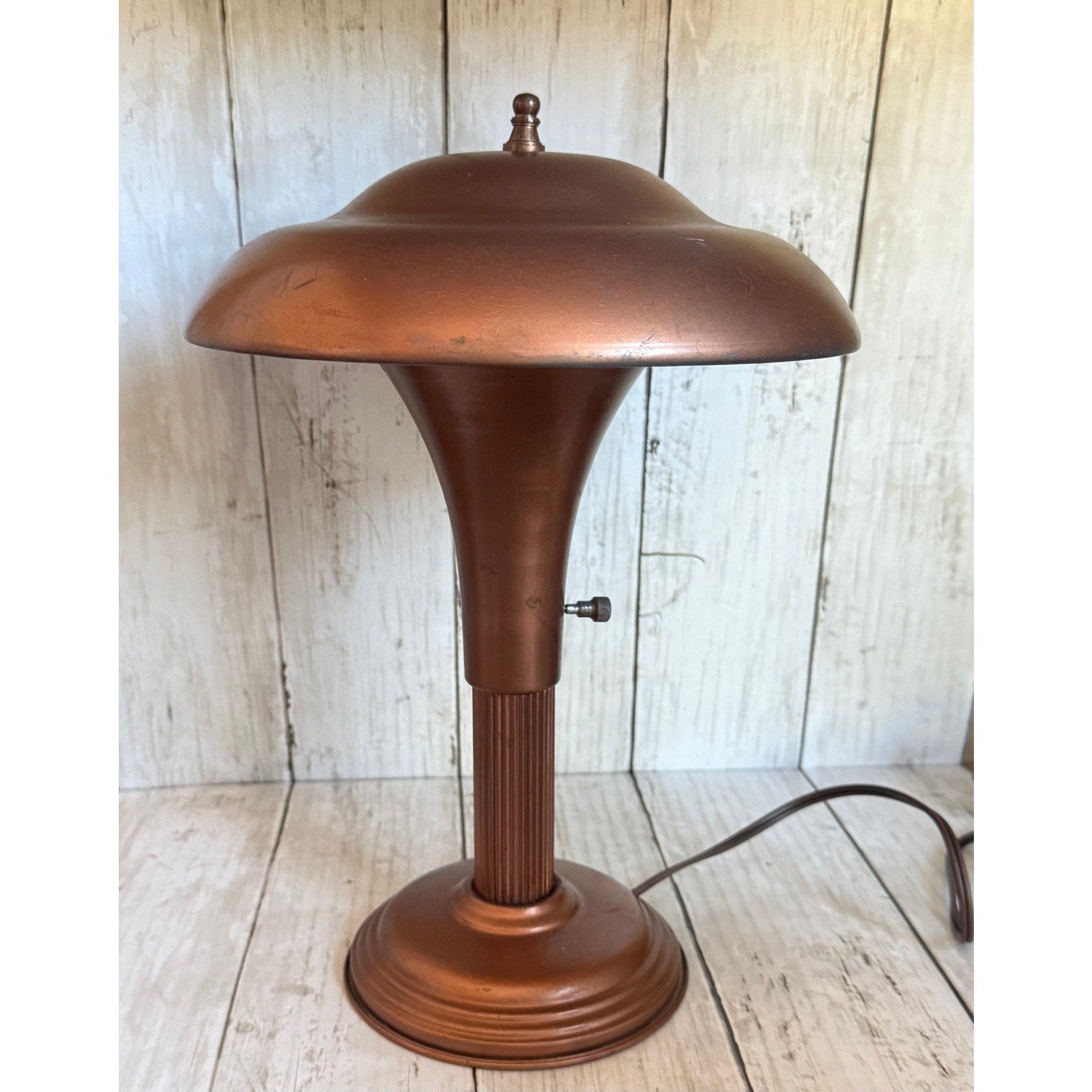 1930s Art Deco Mushroom UFO Table Lamp