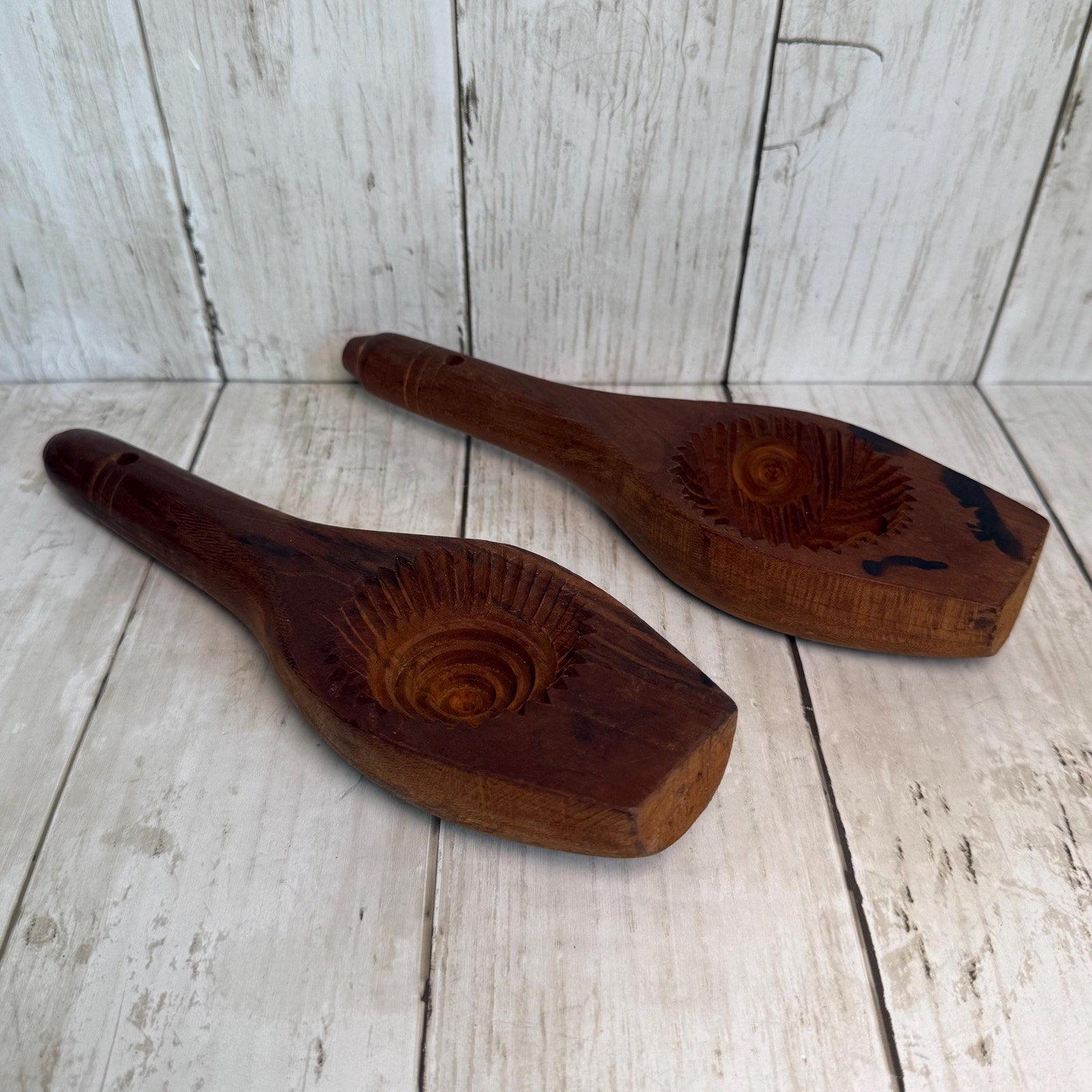 Pair of Ma’amoul Wooden Molds