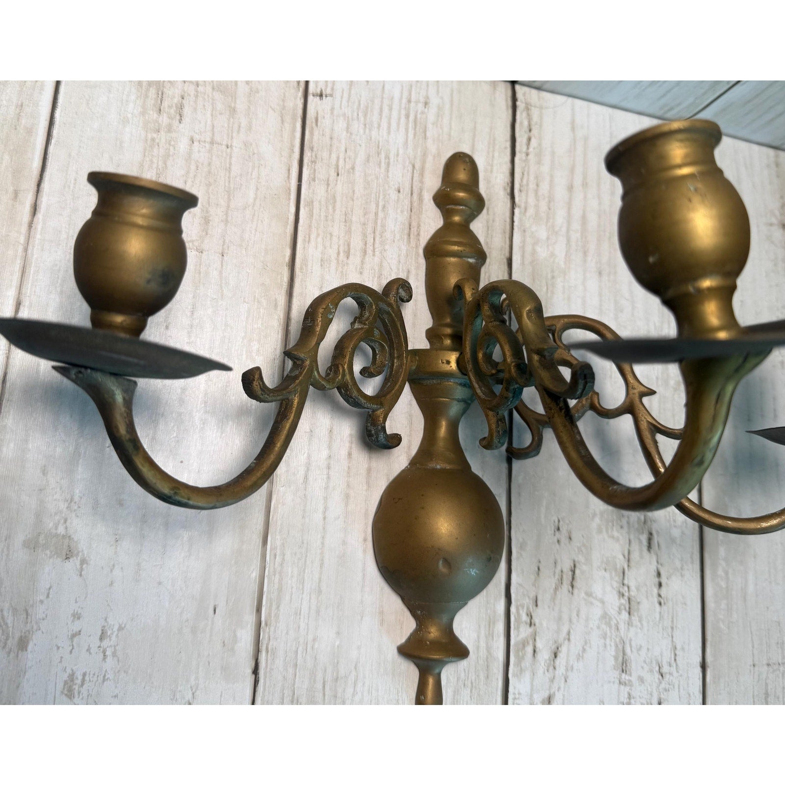Triple Arm Brass Wall Sconce
