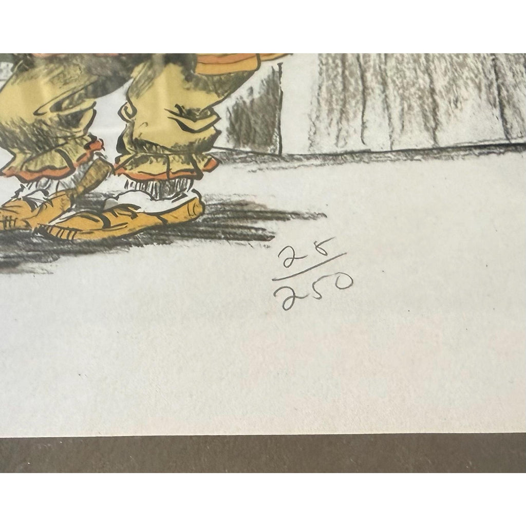 Signed Limited Edition Hand Colored Print of Hanging Jury by Wayne Howell 25/250