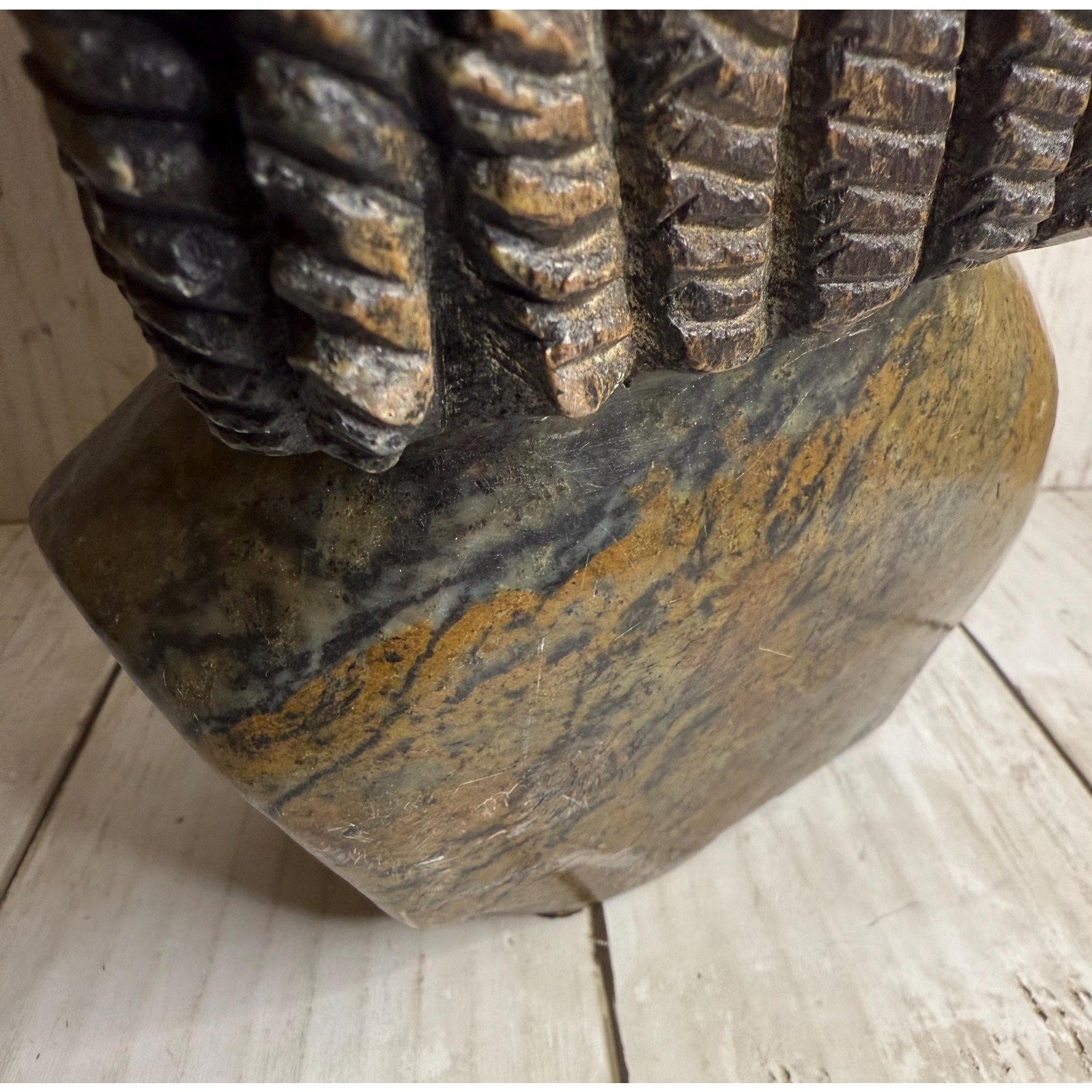 Shona Tribe Serpentine Head w/ COA