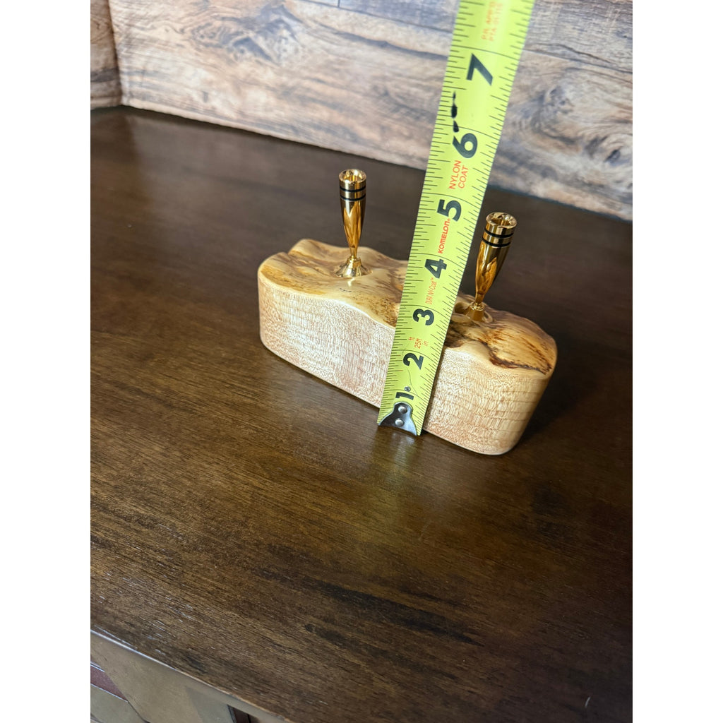 Polished Burl Wood Pen/Pencil Holder