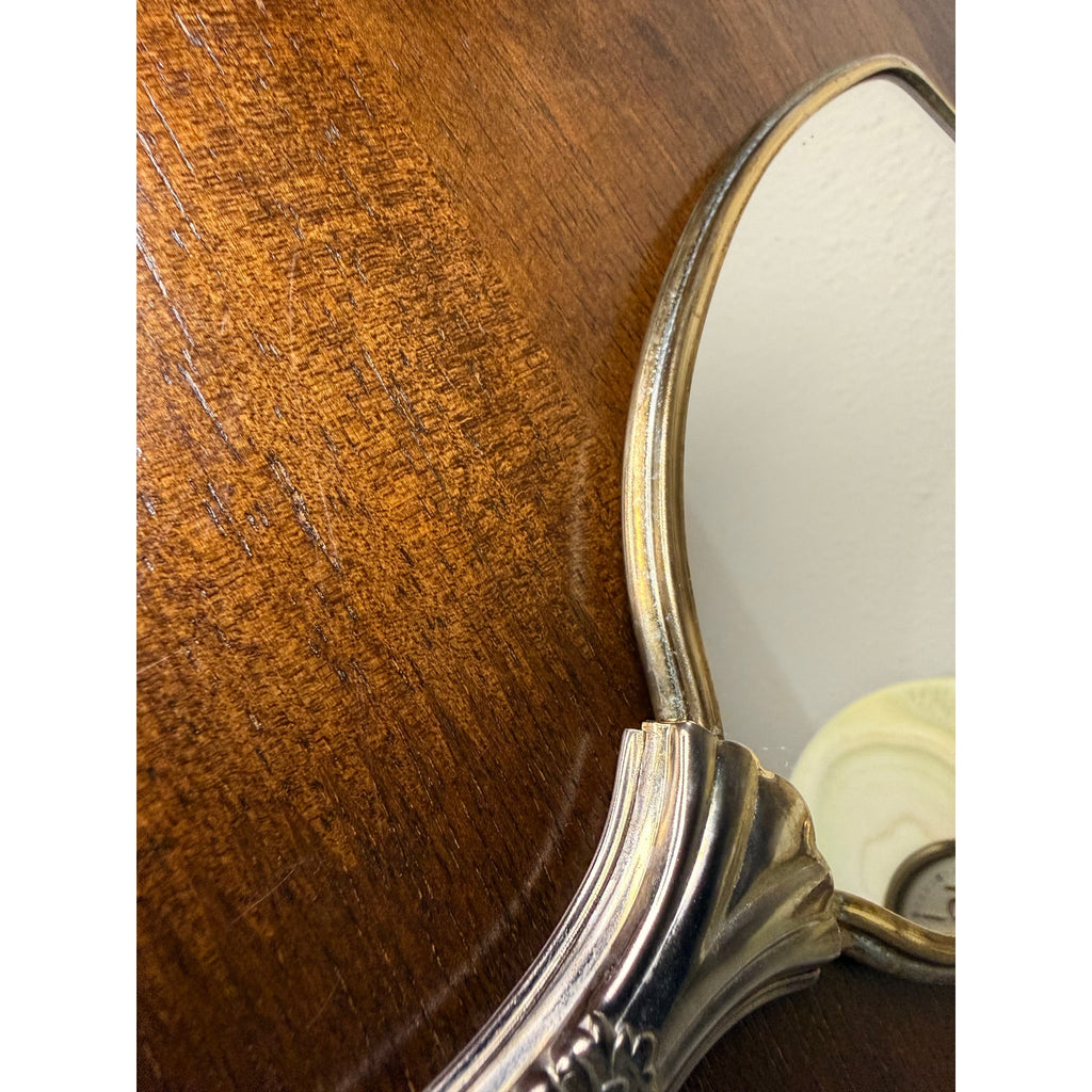 Mid-Century Hollywood Regency Style Hand Mirror