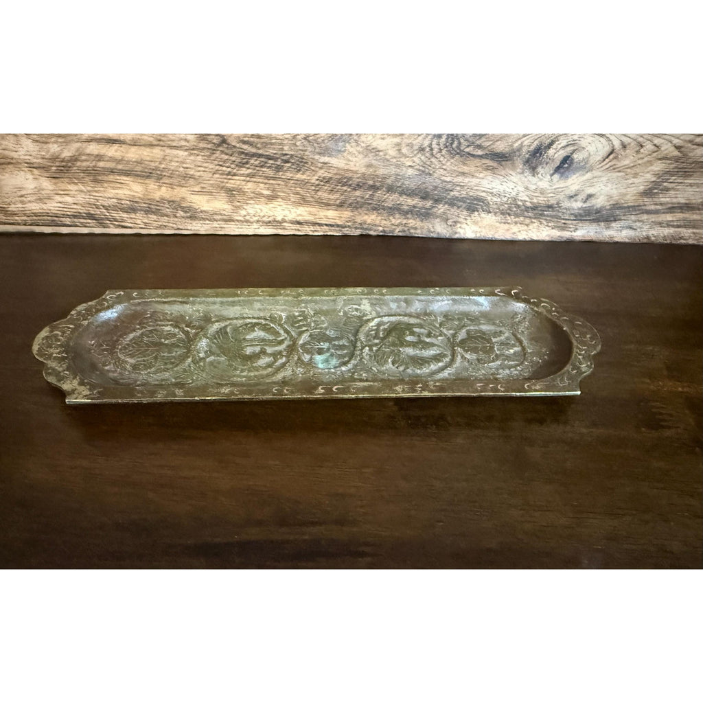 Pre War China Bronze Brush and Pen Tray