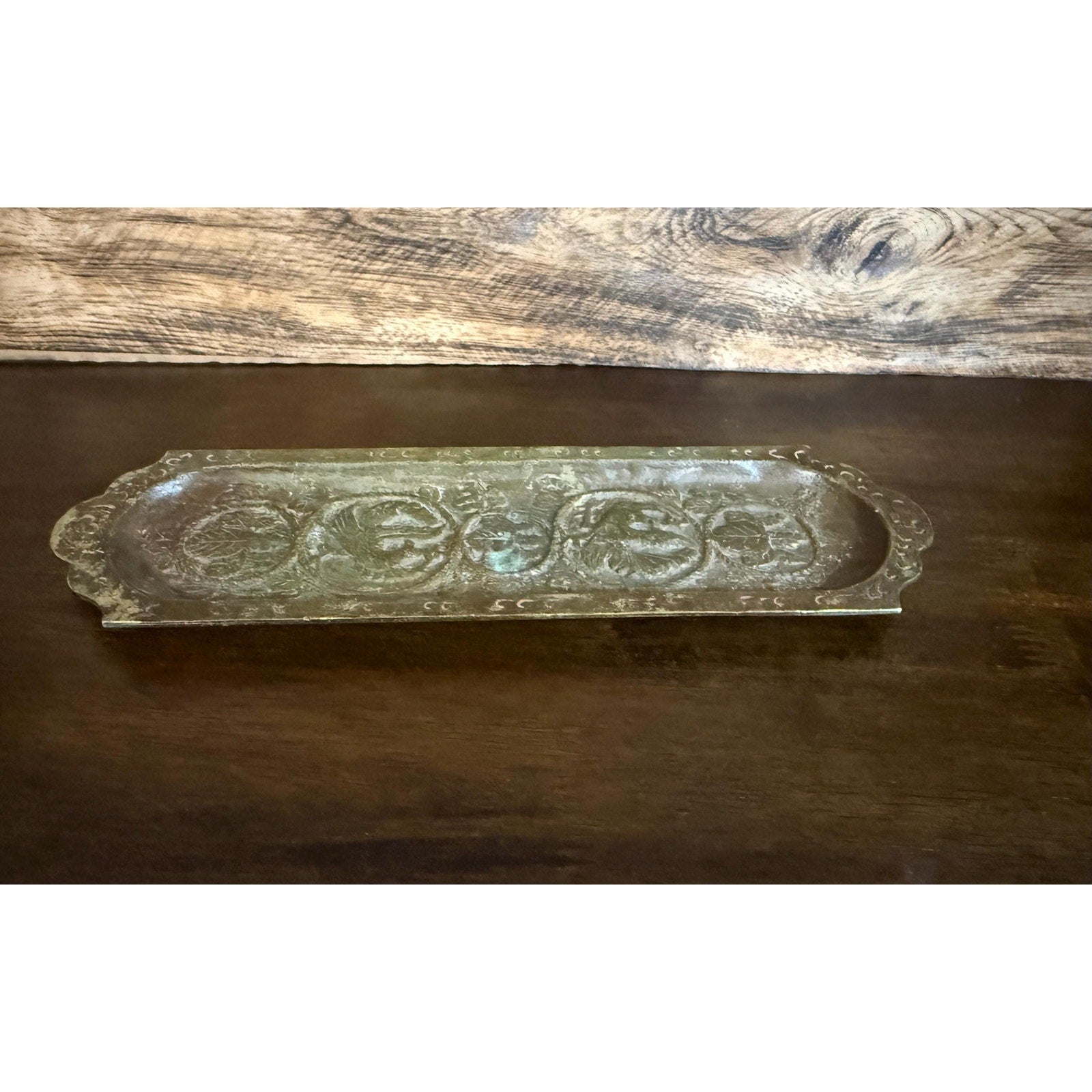 Pre War China Bronze Brush and Pen Tray