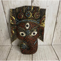 Tibetan Buddhist Ganesh Elephant Head Wall Hanging 7”