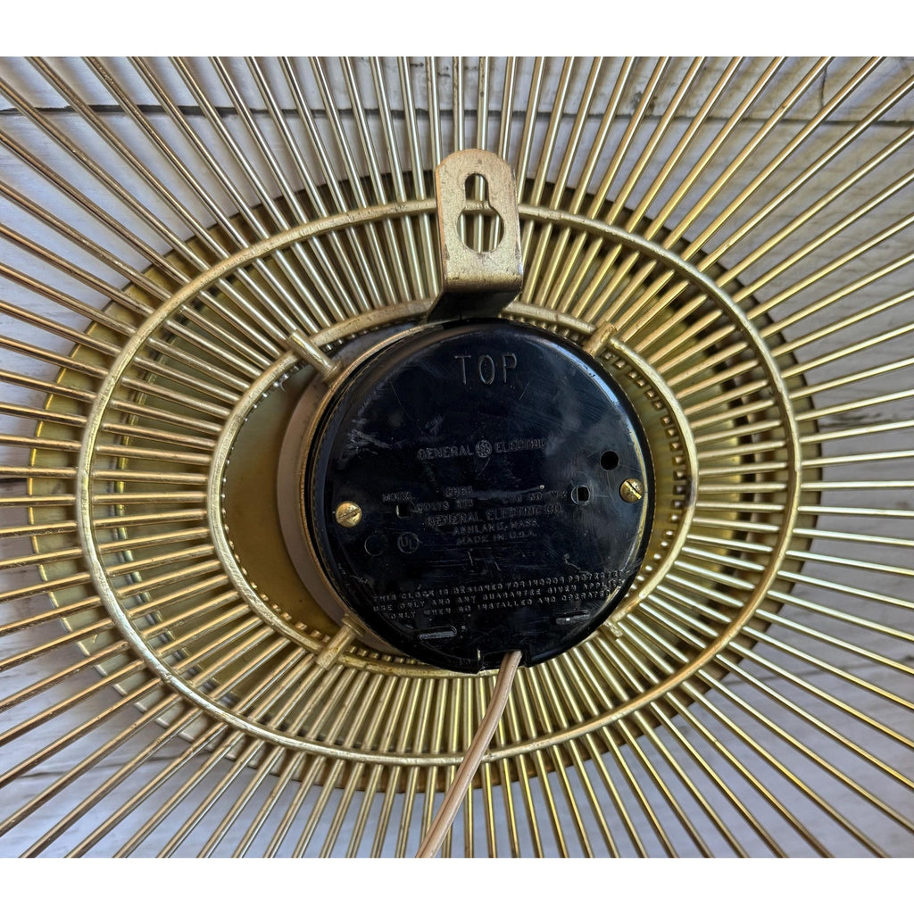 GE Mid Century Starburst Wall Clock