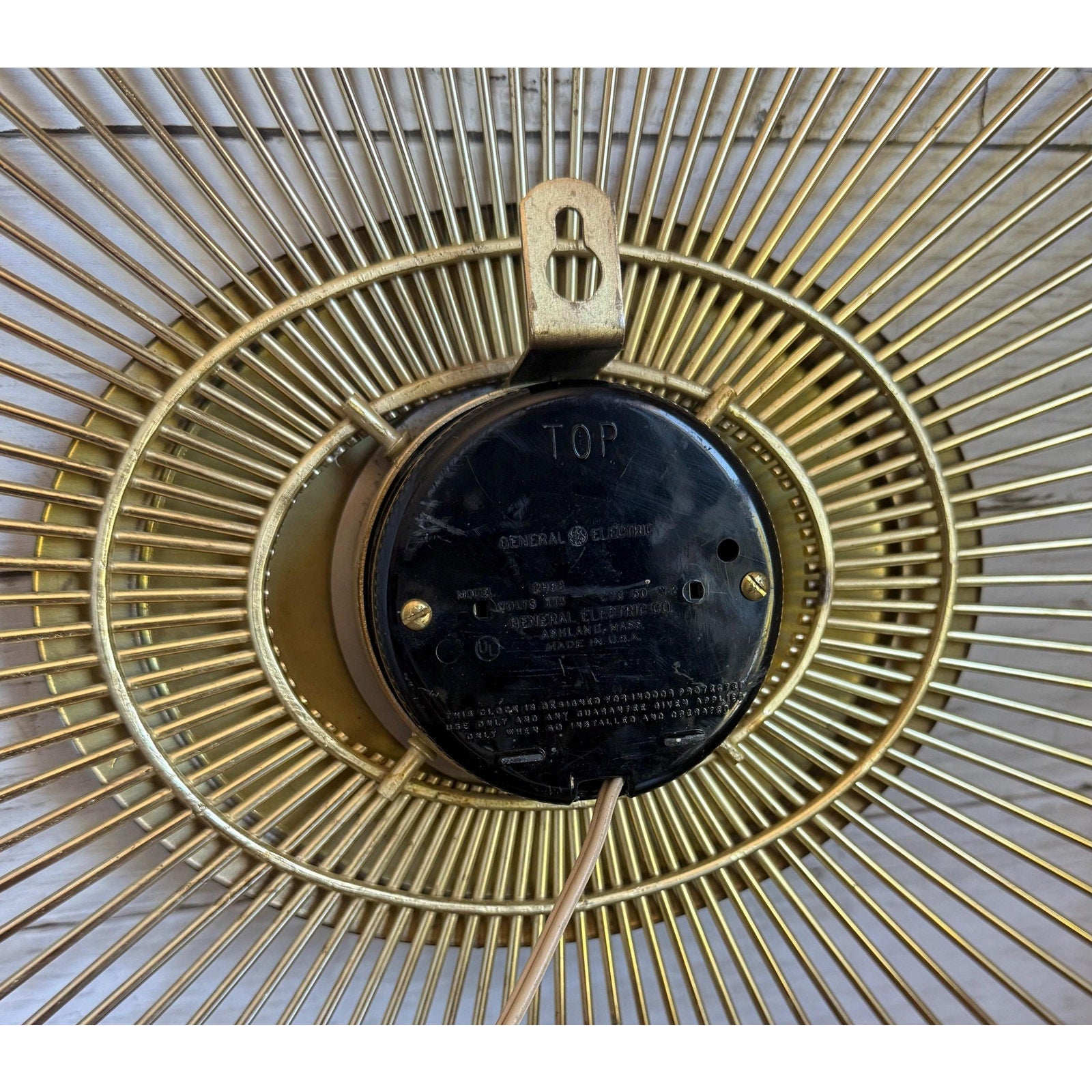 GE Mid Century Starburst Wall Clock