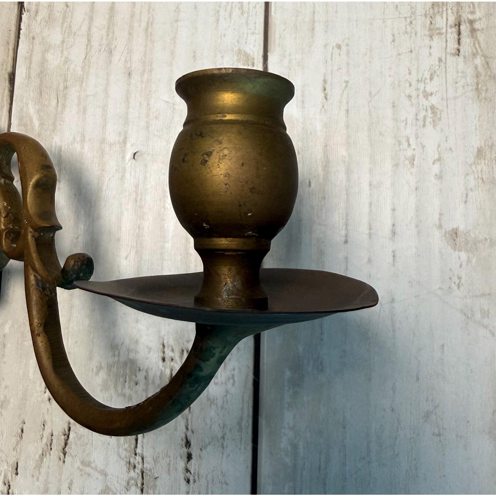 Triple Arm Brass Wall Sconce