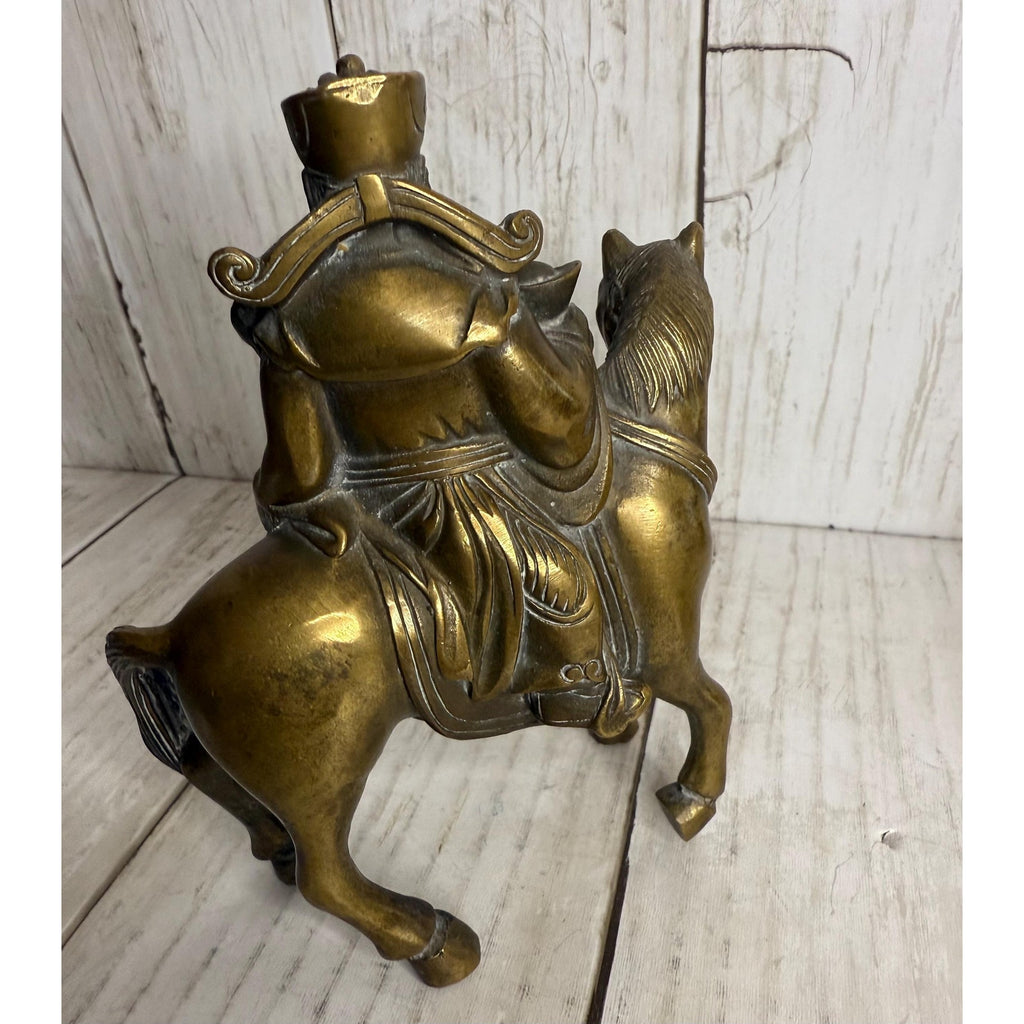 Small Bronze God of Fortune on Horseback