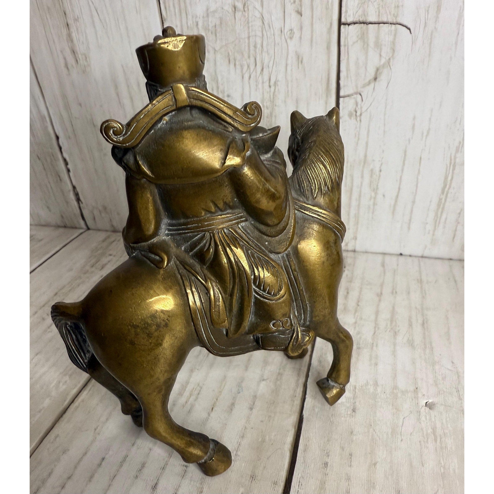 Small Bronze God of Fortune on Horseback
