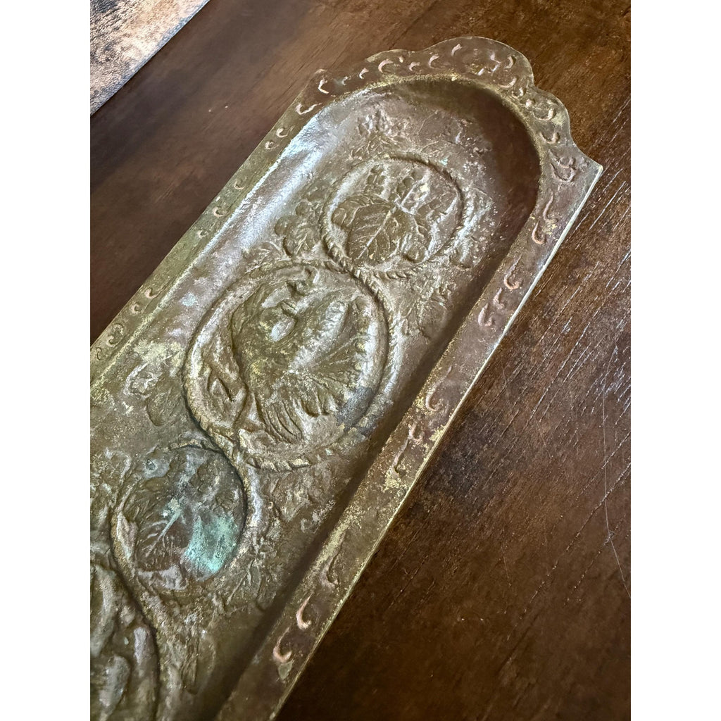 Pre War China Bronze Brush and Pen Tray