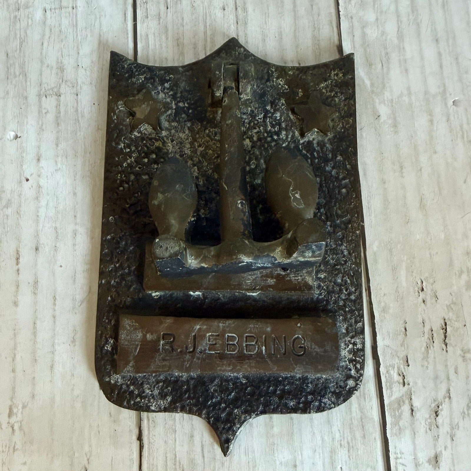 Vintage Navy Naval Officer Bronze Anchor Door Knocker