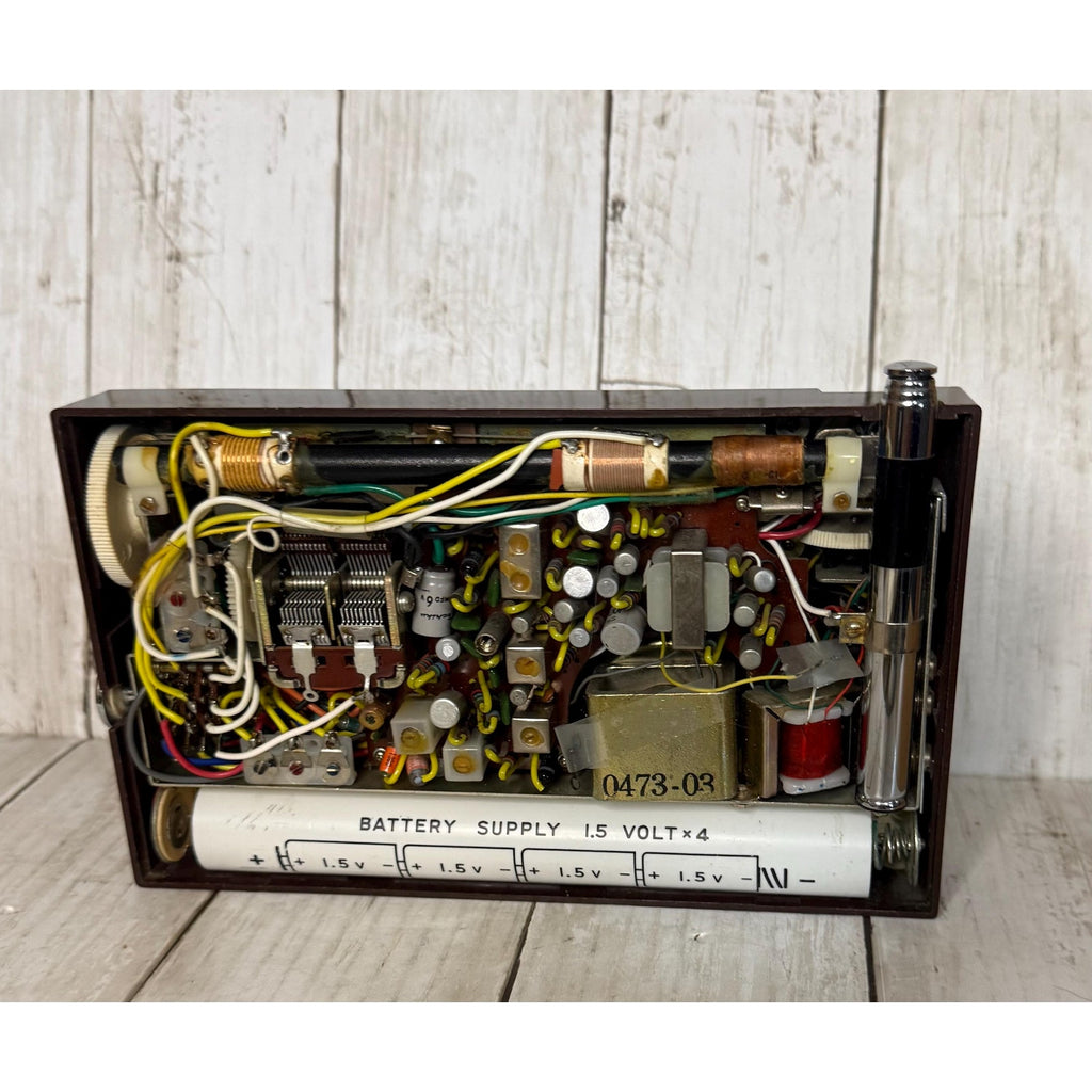 Morse Transistor Radio with Leather Case
