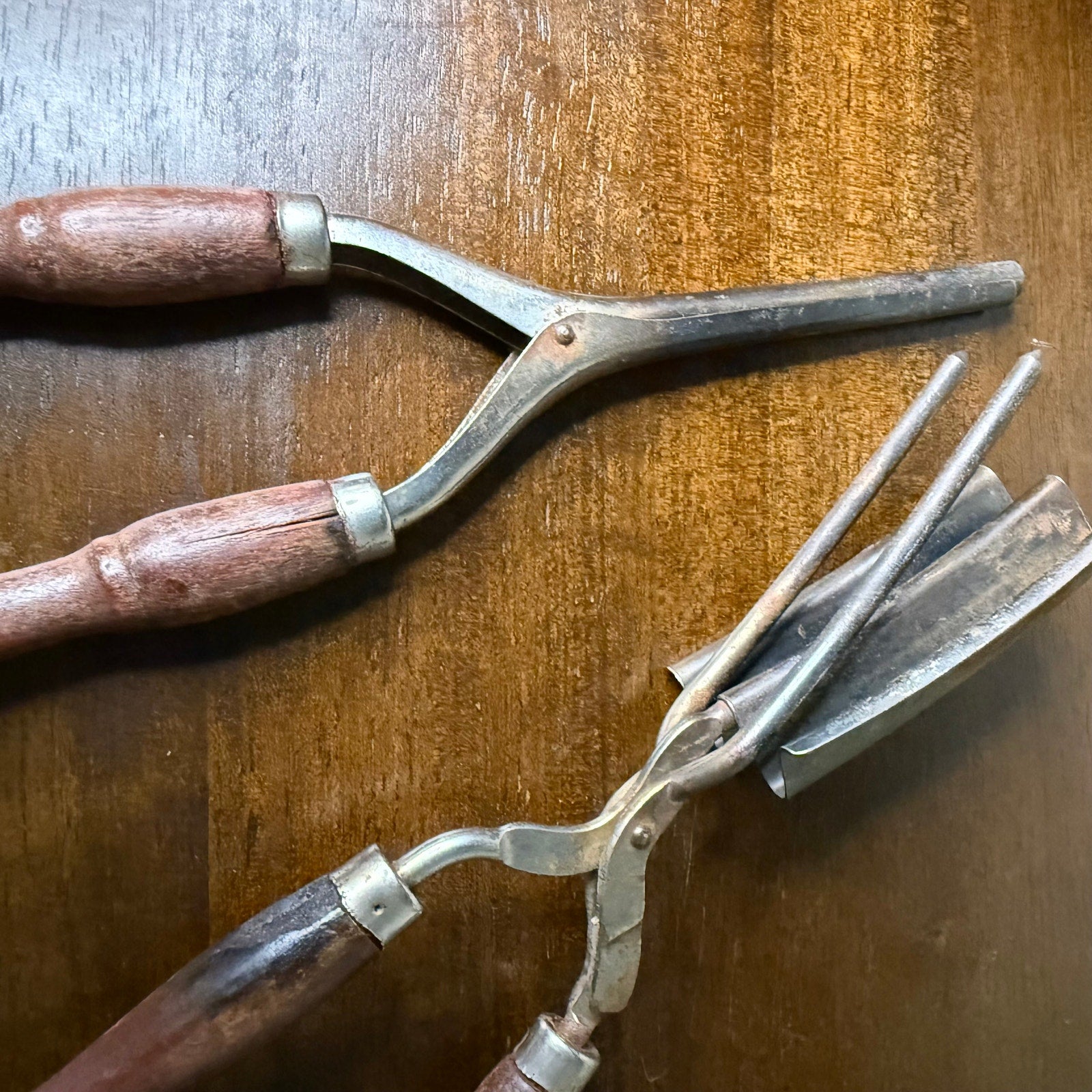 Antique Crimping Iron and Hair Curler