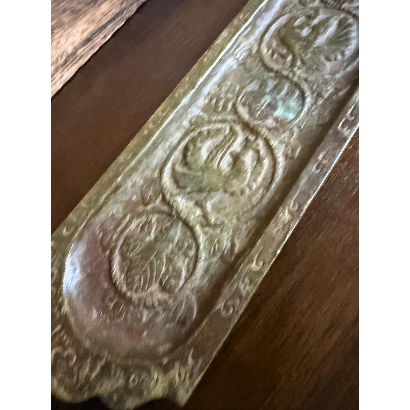 Pre War China Bronze Brush and Pen Tray