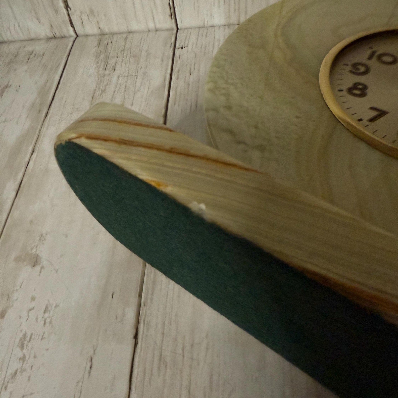 Art Deco Sessions Green Marble Clock