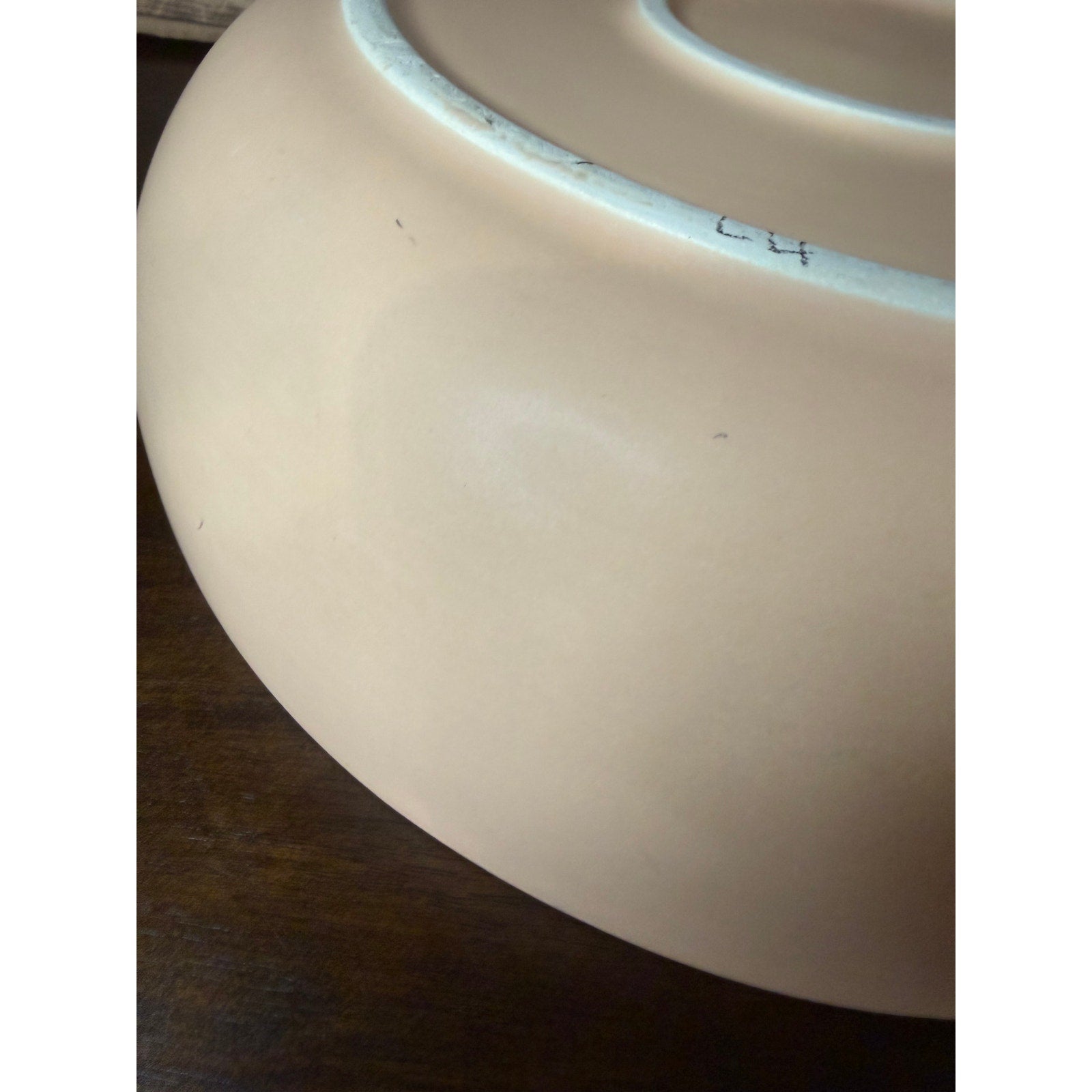 Peach Southwestern Ceramic Serving Bowl by Treasure Craft
